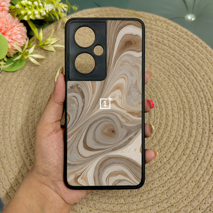 SandStorm Glossy Metal Back Case for Oneplus Nord CE 3 Lite (5G)