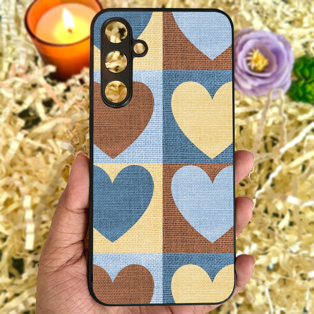 Patchwork Love Metal Back Case for Samsung Galaxy S23fe 5G