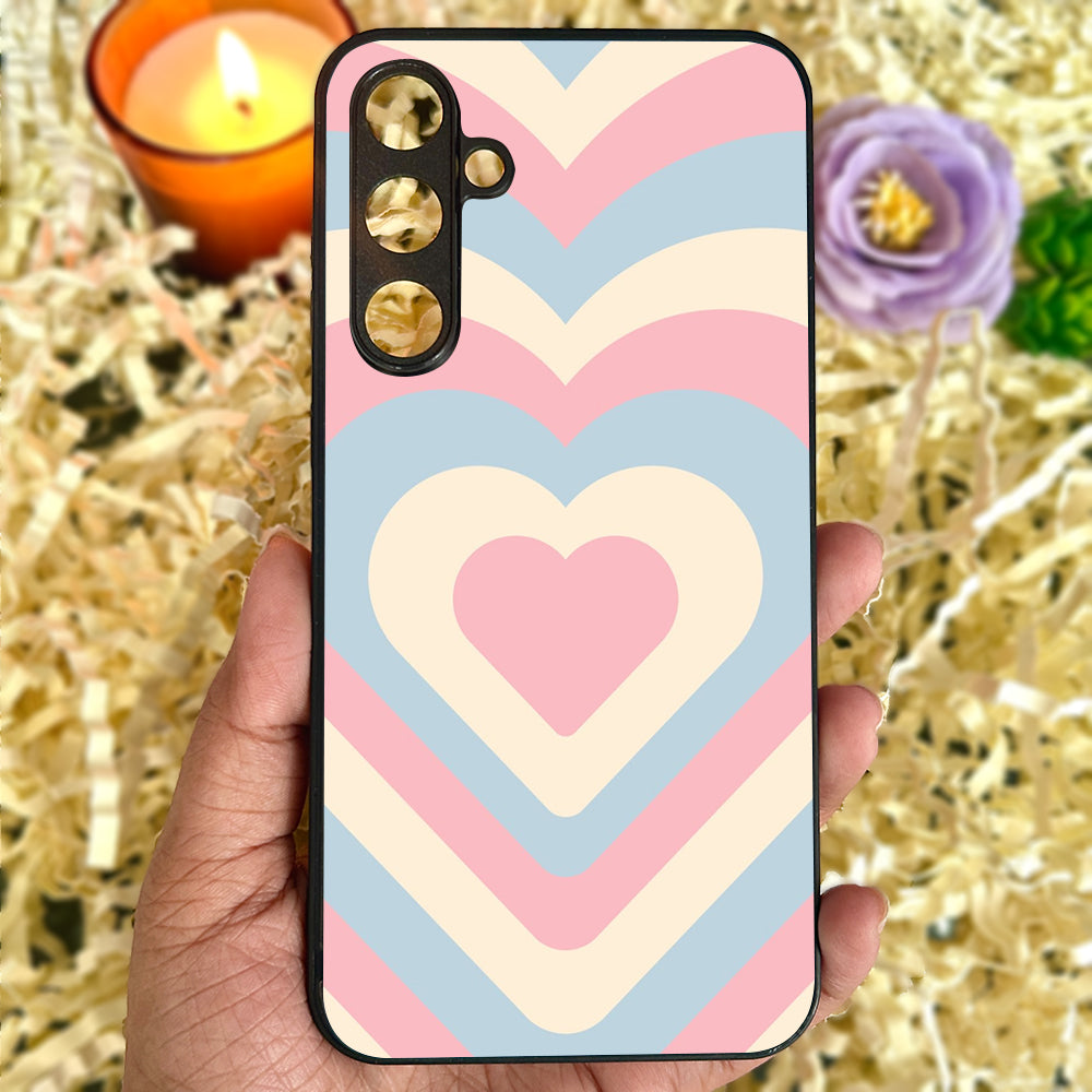 Candy Hearts Metal Back Case for Samsung Galaxy S23fe 5G