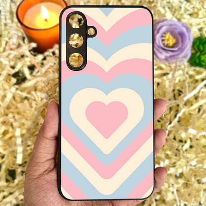 Candy Hearts Metal Back Case for Samsung Galaxy S23fe 5G
