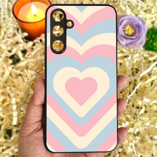 Candy Hearts Metal Back Case for Samsung Galaxy S23fe 5G