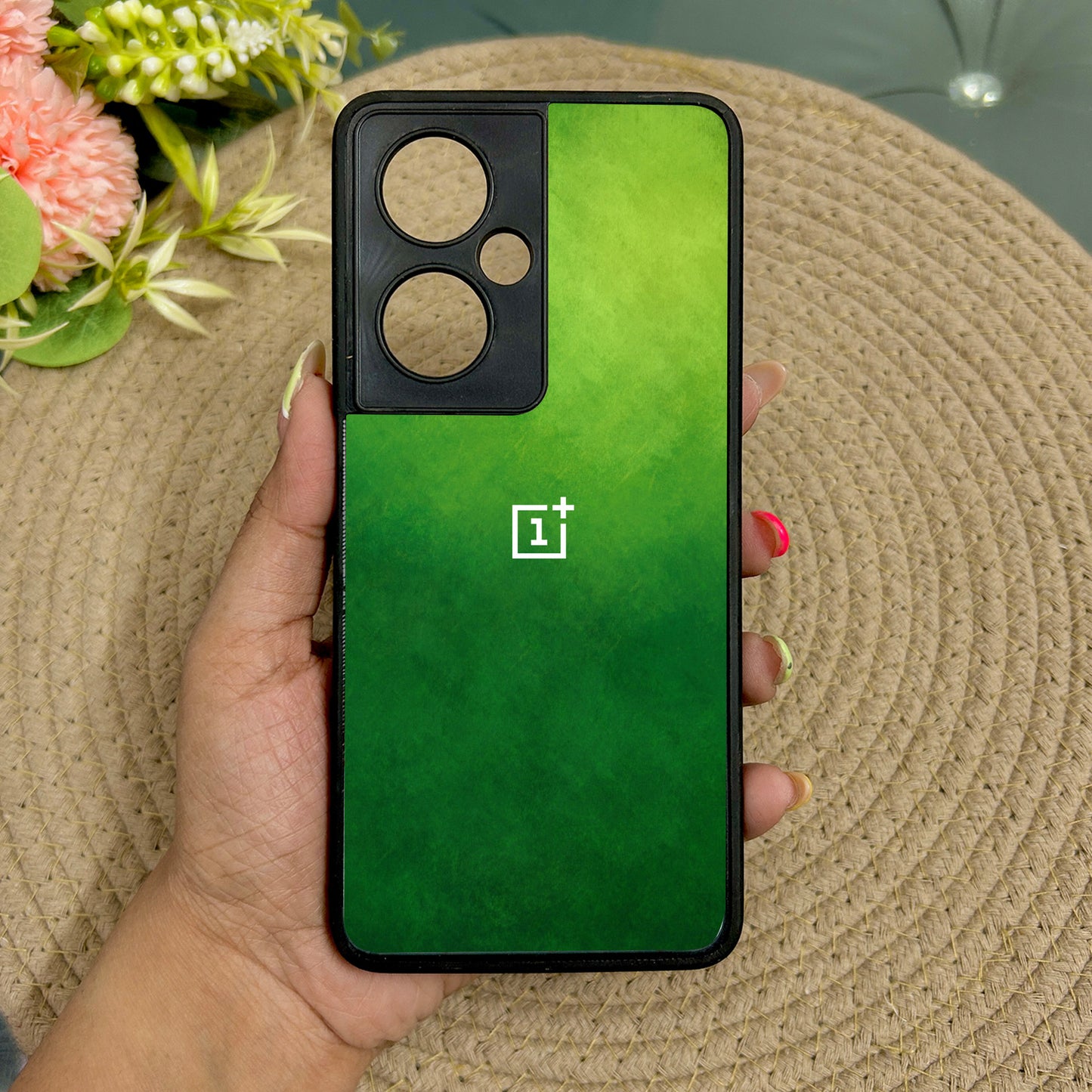 GreenAura Glossy Metal Back case for Oneplus Nord CE 3 Lite (5G)