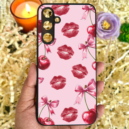 Cherry Lips Metal Back Case for Samsung Galaxy S23fe 5G