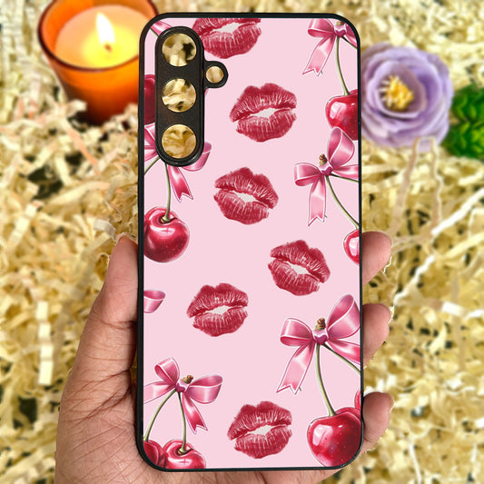 Cherry Lips Metal Back Case for Samsung Galaxy S23fe 5G