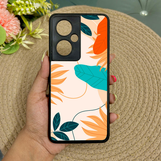Leafy Vibe Glossy Metal Back Case for Oneplus Nord CE 3 Lite (5G)