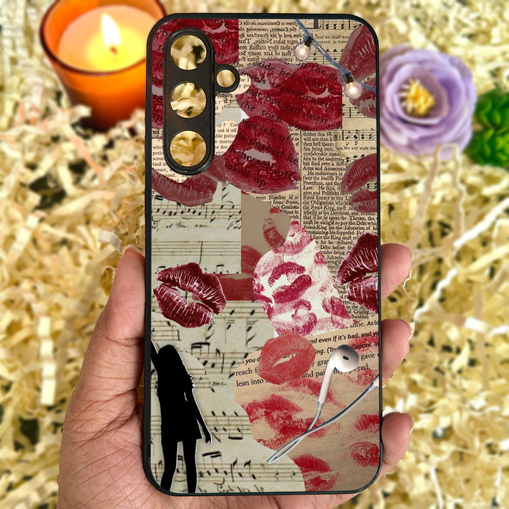 Vintage Collage Metal Back Case for Samsung Galaxy S23fe 5G