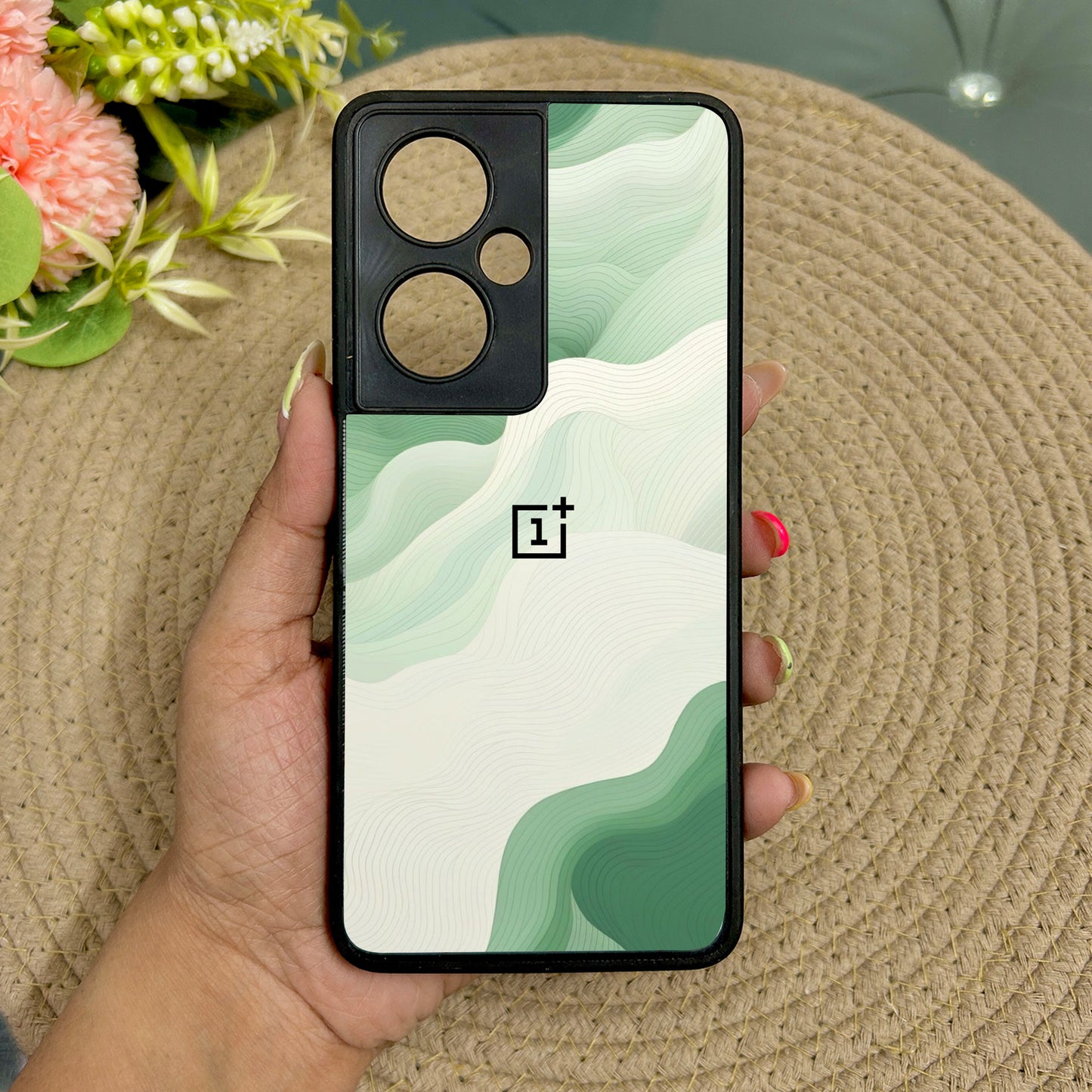 Mint Mist Glossy Metal Back Case for Oneplus Nord CE 3 Lite (5G)