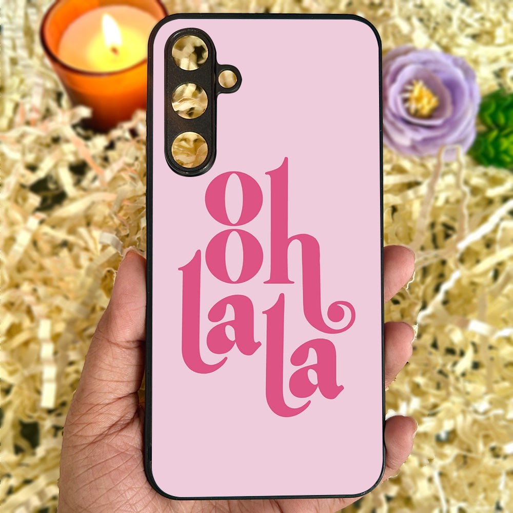 Ooh Lala' Glossy Metal Back Case for Samsung Galaxy S23fe 5G