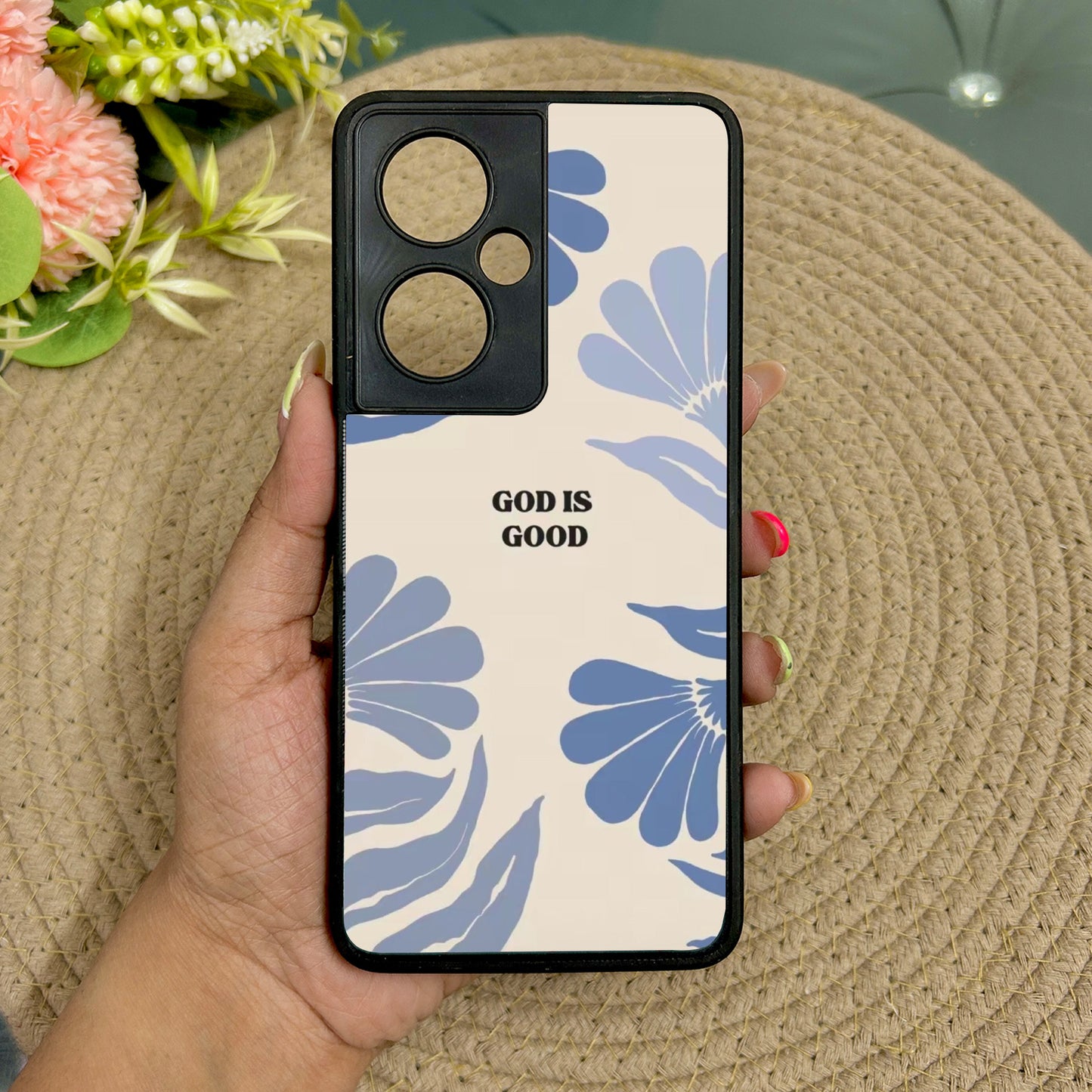 God Is Good' Glossy Metal Back Case for Oneplus Nord CE 3 Lite (5G)