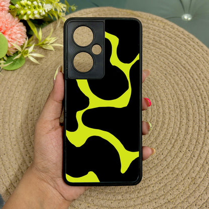 Lime Pulse Glossy Metal Back Case for Oneplus Nord CE 3 Lite (5G)