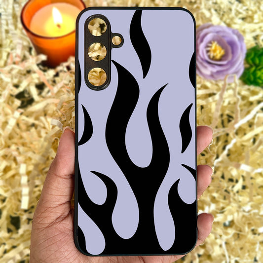 Midnight Flames Metal Back Case for Samsung Galaxy S23fe 5G