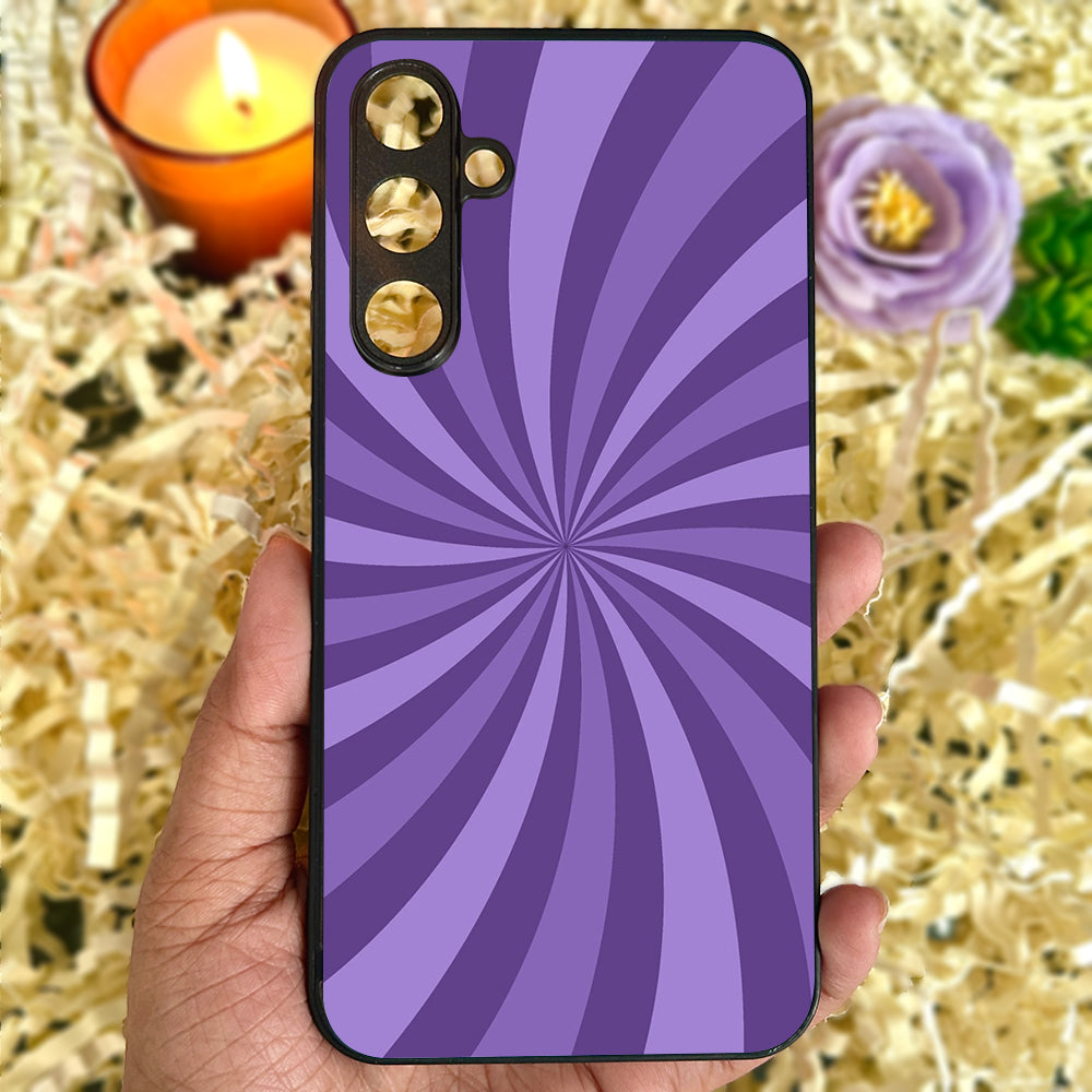 Purple Twist Metal Back Case for Samsung Galaxy S23fe 5G