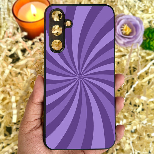 Purple Twist Metal Back Case for Samsung Galaxy S23fe 5G