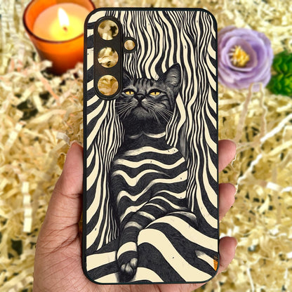 Cosmic Cat Metal Back Case for Samsung Galaxy S23fe 5G