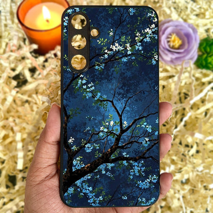 Starry Blossom Metal Back Case for Samsung Galaxy S23fe 5G