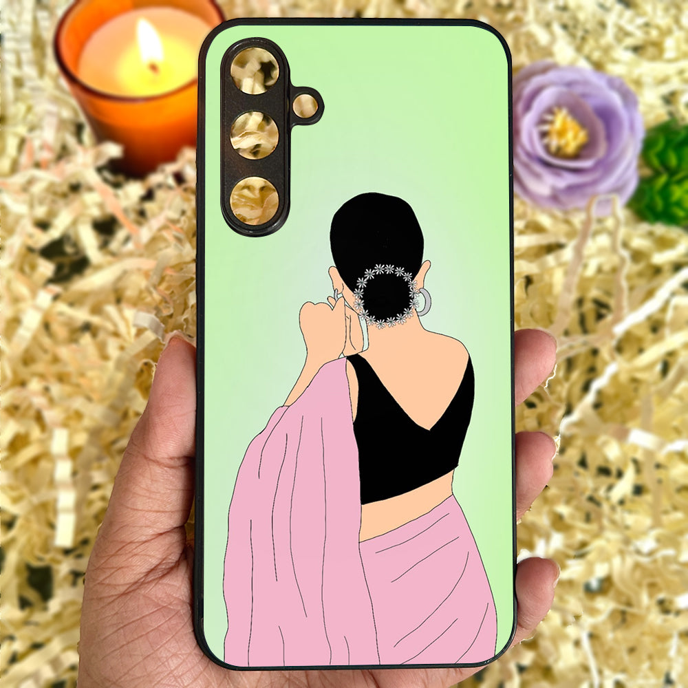 Saree Chic Metal Back Case for Samsung Galaxy S23fe 5G