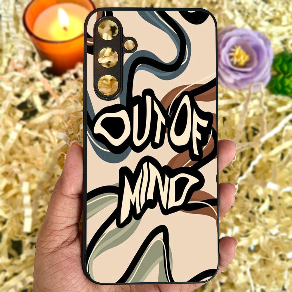 Out Of Mind' Glossy Metal Back Case for Samsung Galaxy S23fe 5G