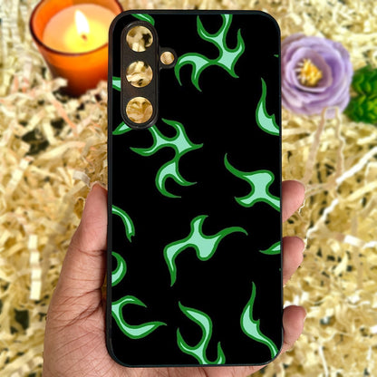 Neon Fire Glossy Metal Back Case for Samsung Galaxy S23fe 5G