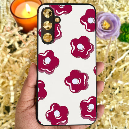 Mini Flowers Metal Back Case for Samsung Galaxy S23fe 5G