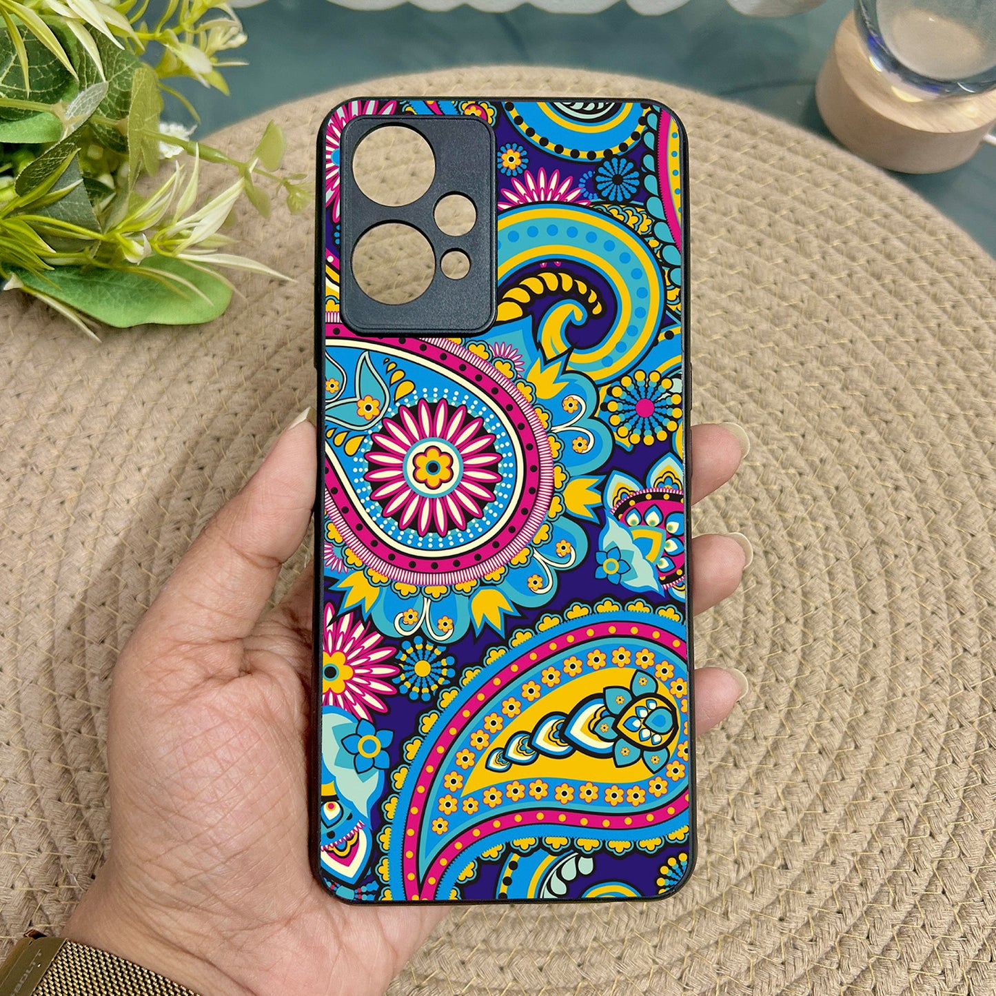 Phulkari Pattern Glossy Case for Oneplus Nord CE 2 Lite (5G)