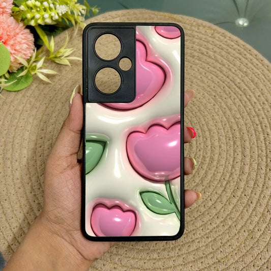 Inflated Tulip Metal Back Case for Oneplus Nord CE 3 Lite (5G)