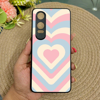 Candy Hearts Metal Back Case for Oneplus Nord CE 4 Lite (5G)