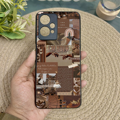 Aesthetic Brown Collage Case for Oneplus Nord CE 2 Lite (5G)