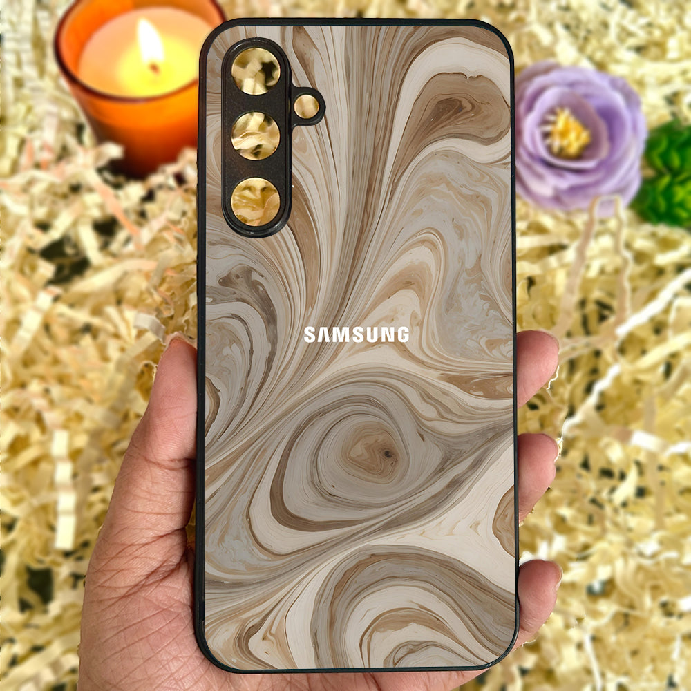 SandStorm Glossy Metal Back Case for Samsung Galaxy S23fe 5G