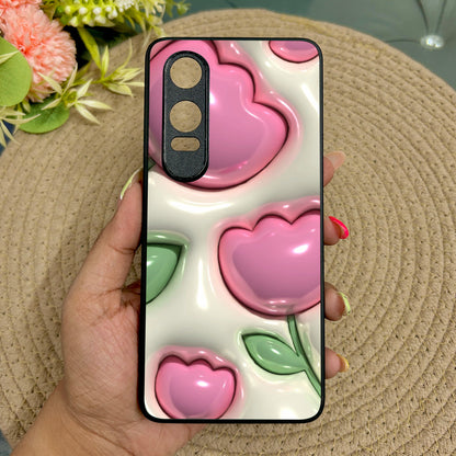 Inflated Tulip Metal Back Case for Oneplus Nord CE 4 Lite (5G)