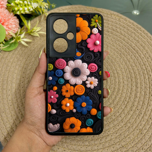 Floral Bliss Metal Back Case for Oneplus Nord CE 3 Lite (5G)