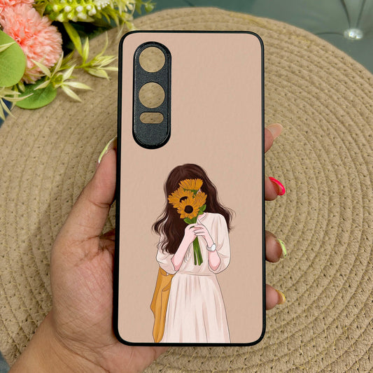 Sunflower Serenity Metal Back Case for Oneplus Nord CE 4 Lite (5G)