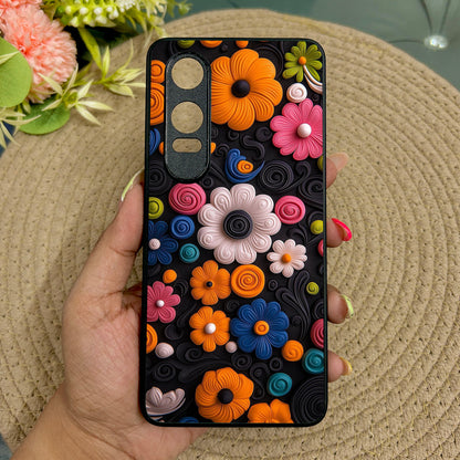 Floral Bliss Metal Back Case for Oneplus Nord CE 4 Lite (5G)