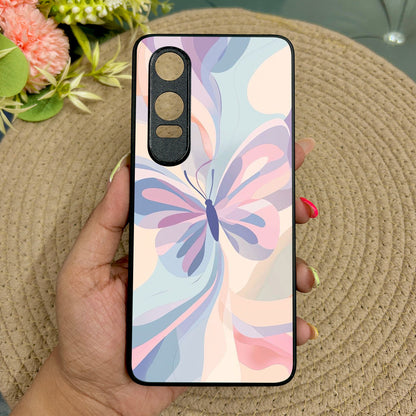 Artistic Butterfly Metal Back Case for Oneplus Nord CE 4 Lite (5G)