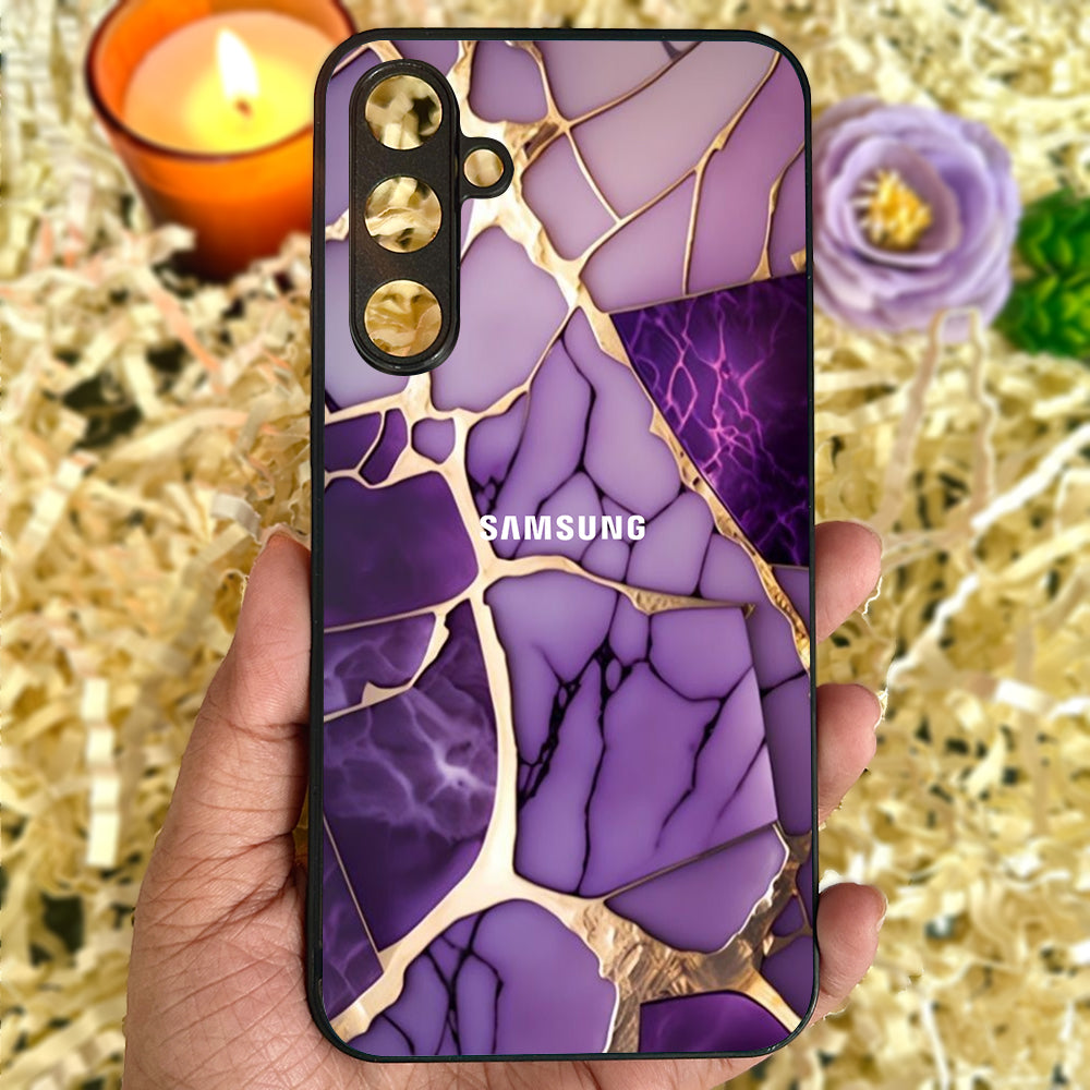 Violet Shatter Metal Back Case for Samsung Galaxy S23fe 5G