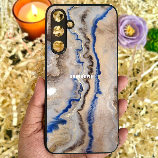 Crystal Drift Metal Back Case for Samsung Galaxy S23fe 5G