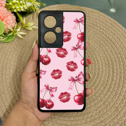 Cherry Lips Metal Back Case for Oneplus Nord CE 3 Lite (5G)