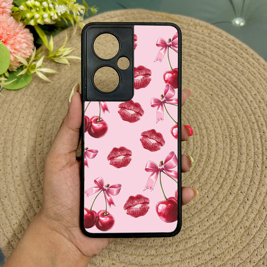 Cherry Lips Metal Back Case for Oneplus Nord CE 3 Lite (5G)