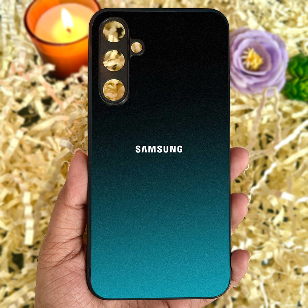 Midnight Teal Glossy Metal Back Case for Samsung Galaxy S23fe 5G