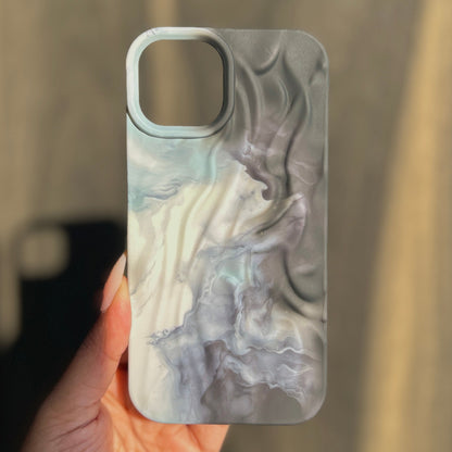 Smoky Waves Ombre Silicone Case for Apple iPhone