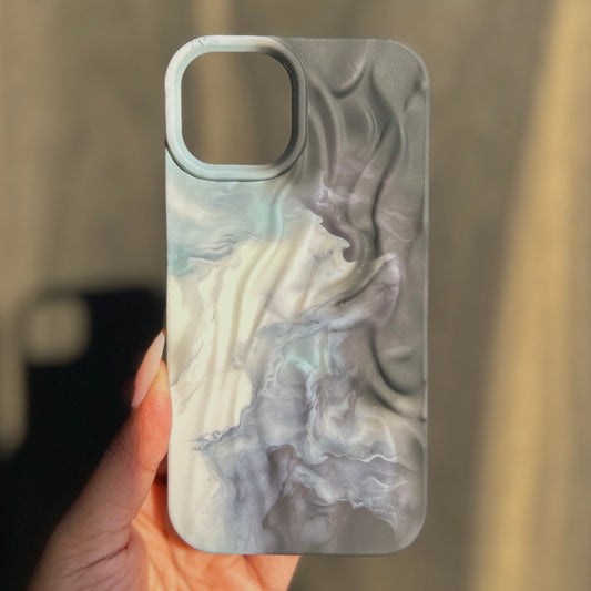 Smoky Waves Ombre Silicone Case for Apple iPhone
