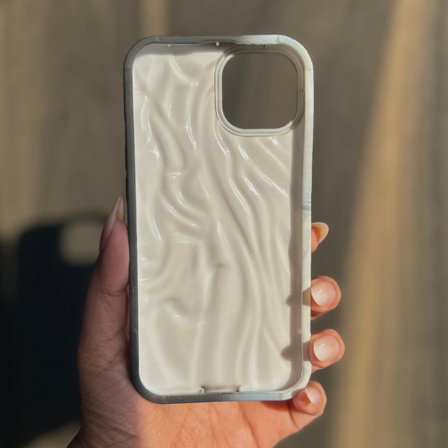 Smoky Waves Ombre Silicone Case for Apple iPhone