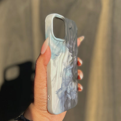 Smoky Waves Ombre Silicone Case for Apple iPhone