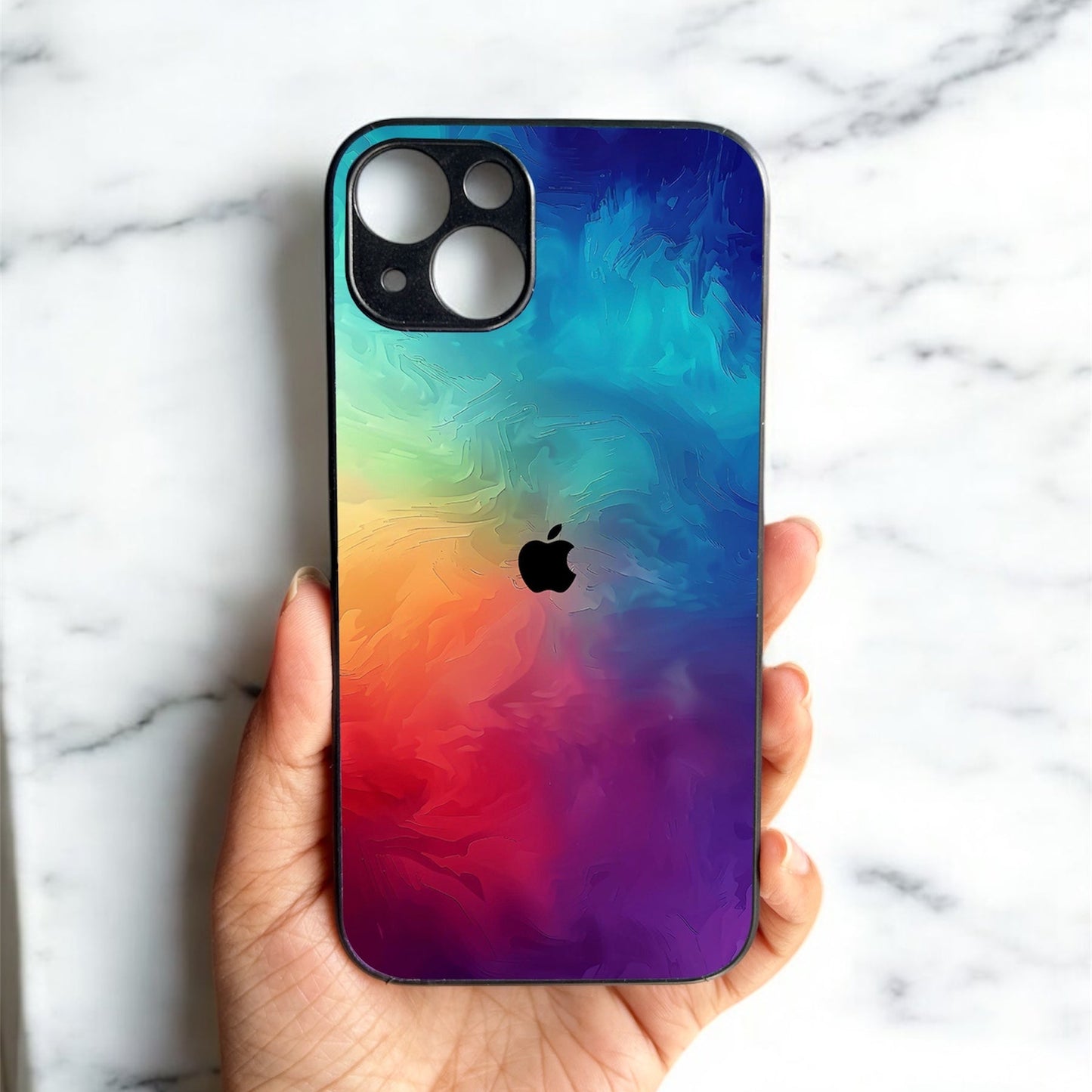 ColorFusion Glossy Metal Back Case for Apple iPhone