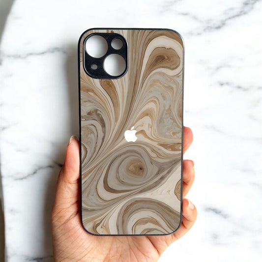 SandStorm Glossy Metal Back Case for Apple iPhone