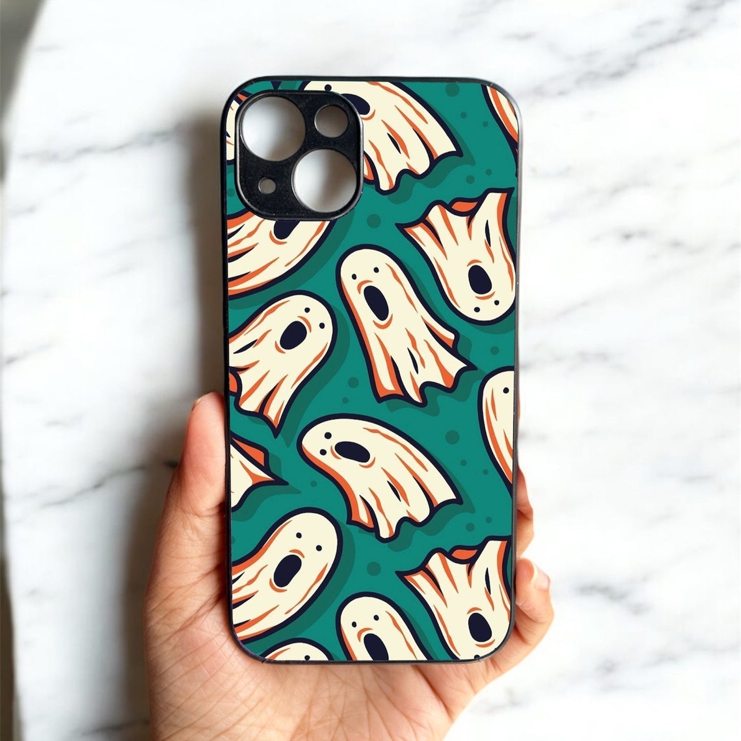 Spooky Gang Glossy Metal Back Case for Apple Iphone 14 Plus