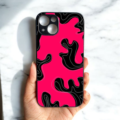 Hot Mess Glossy Metal Back Case for Apple Iphone 14