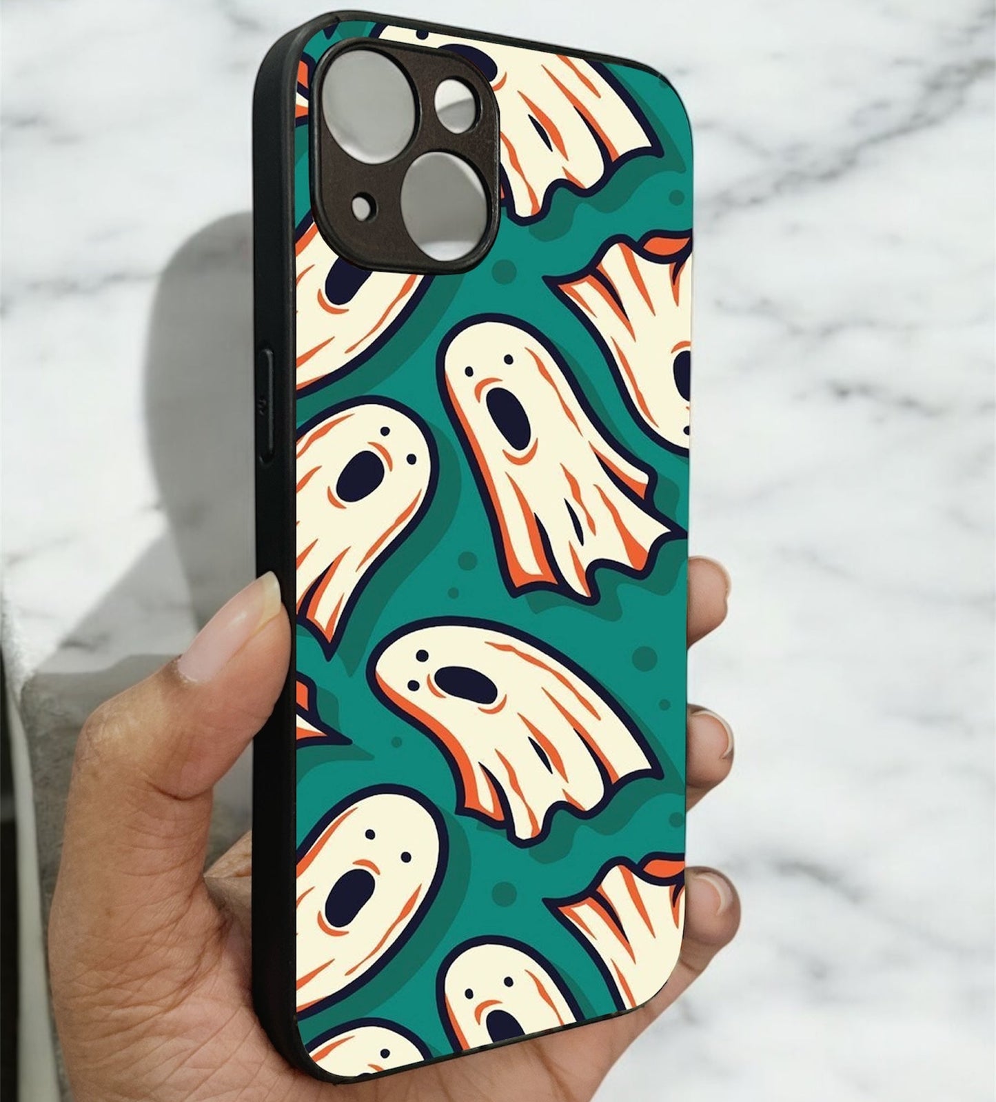 Spooky Gang Glossy Metal Back Case for Apple iPhone