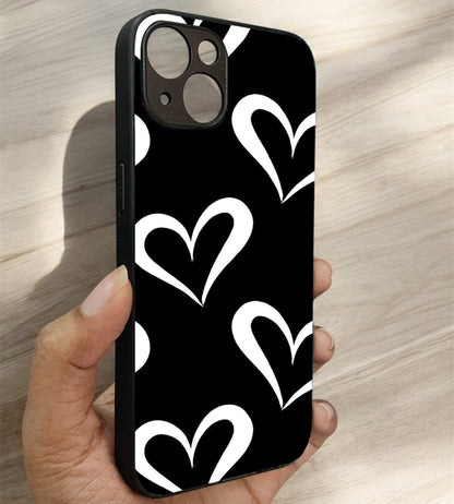 InkHeart Glossy Metal Back Case for Apple Iphone 13
