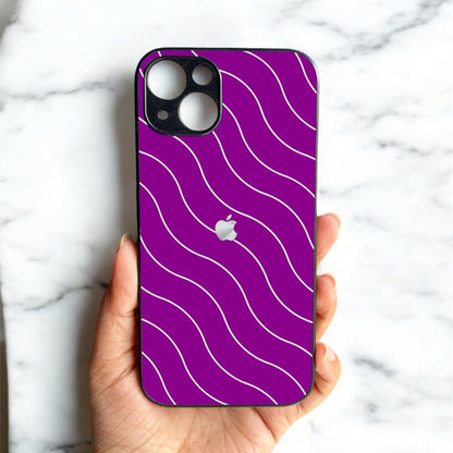 Deep Purple Curvio Metal Back Case for Apple iPhone