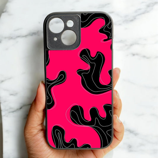 Hot Mess Glossy Metal Back Case for Apple Iphone 15